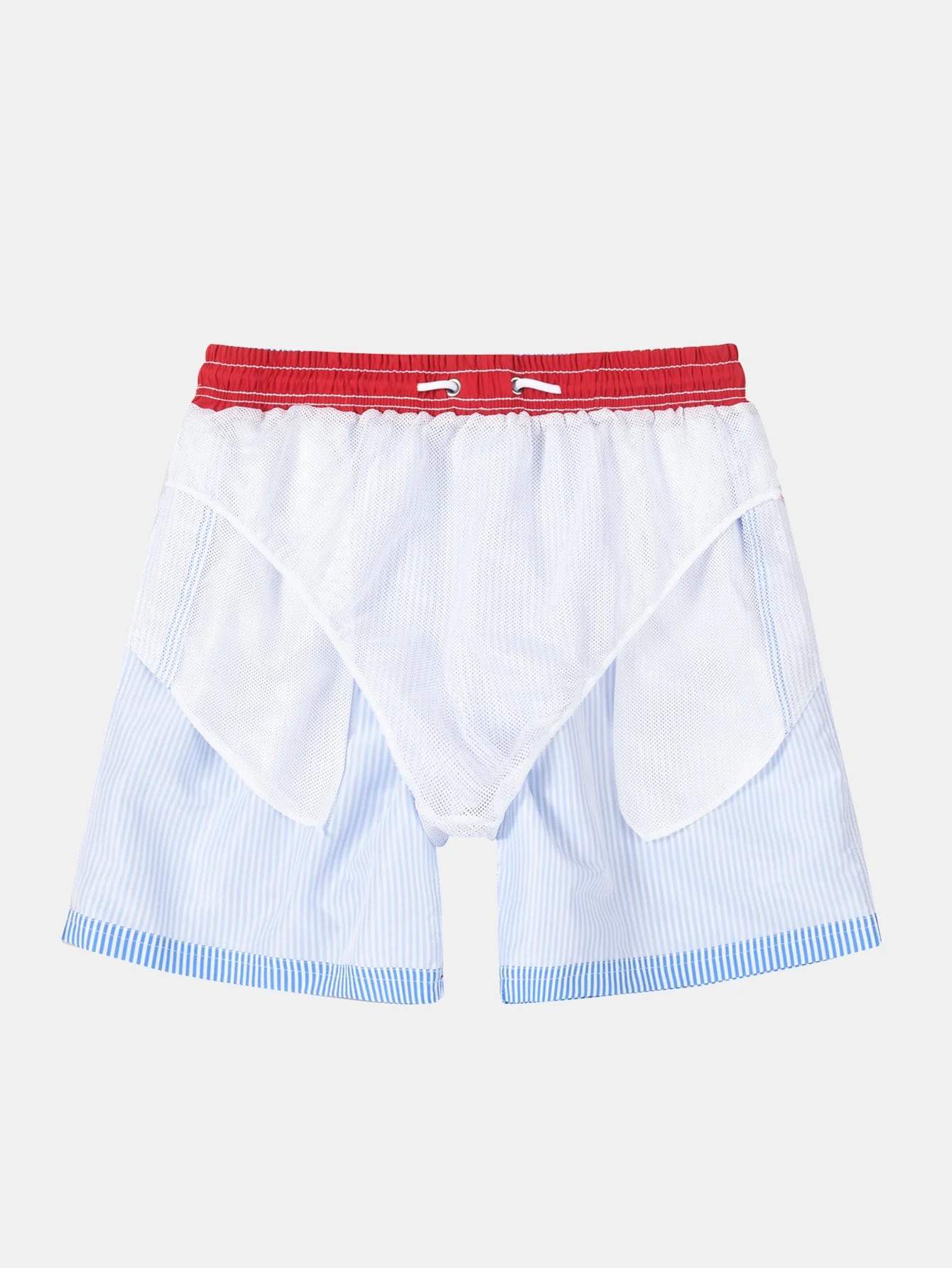 Travis® | Vertical Striped Drawstring Swim Shorts - Image 3