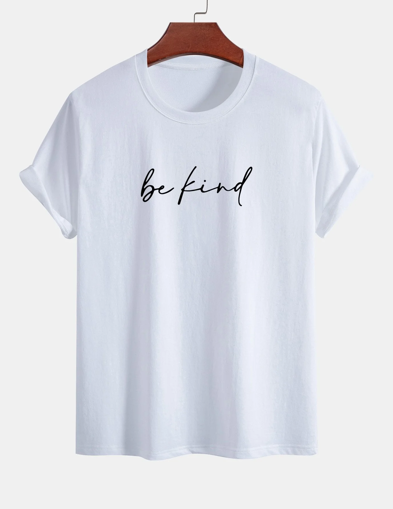Tristán® | Be Kind Print Cotton T-Shirt - Image 2