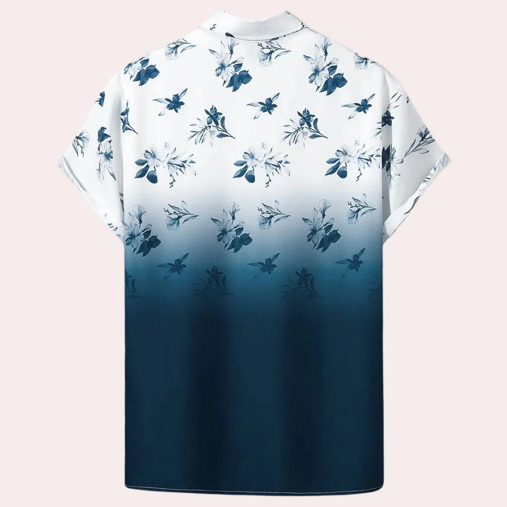 Tristán® | Gradient buttoned summer shirt for men - Image 2