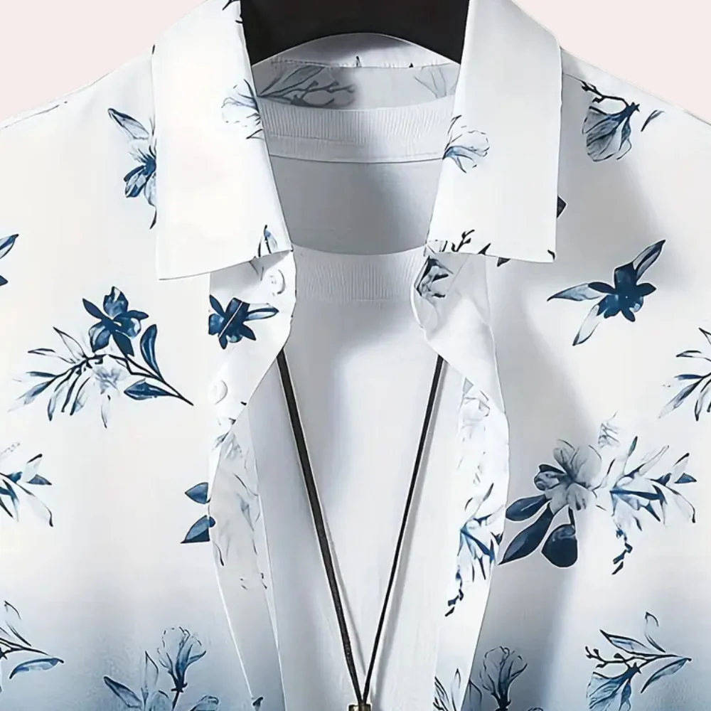 Tristán® | Gradient buttoned summer shirt for men - Image 5