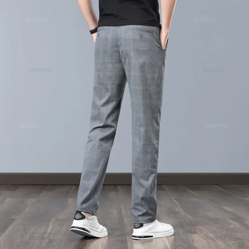 Tristan | Plaid Stretch Pants - Image 4