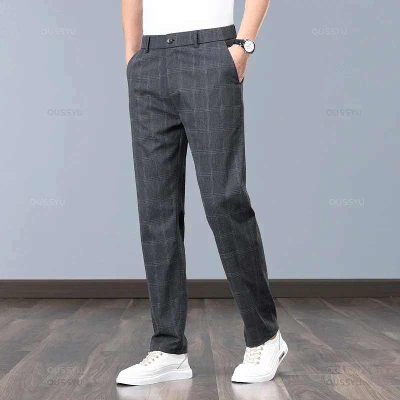 Tristan | Plaid Stretch Pants - Image 5
