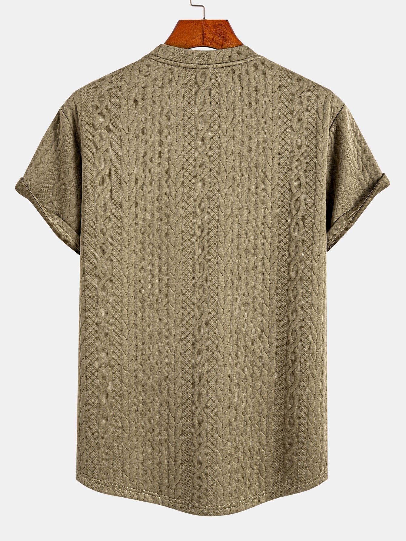 Tucker® | Twist Jacquard Arc Hem T-Shirt - Image 6