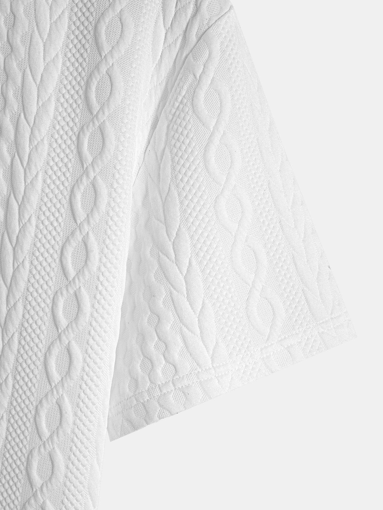 Tucker® | Twist Jacquard Arc Hem T-Shirt - Image 8