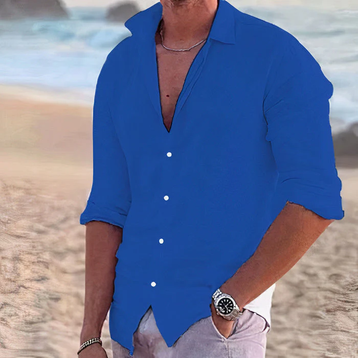 Tyler | Casual Linen Shirt - Image 4