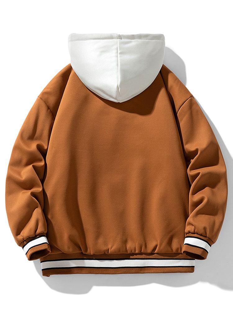 Tyler | Hooded Baseball Jacket - Image 8