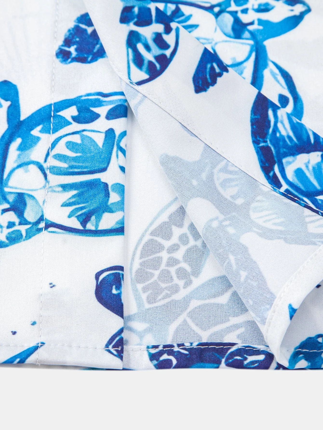 Tyrone® | Turtle Print Button Up Shirt & Swim Shorts - Image 17