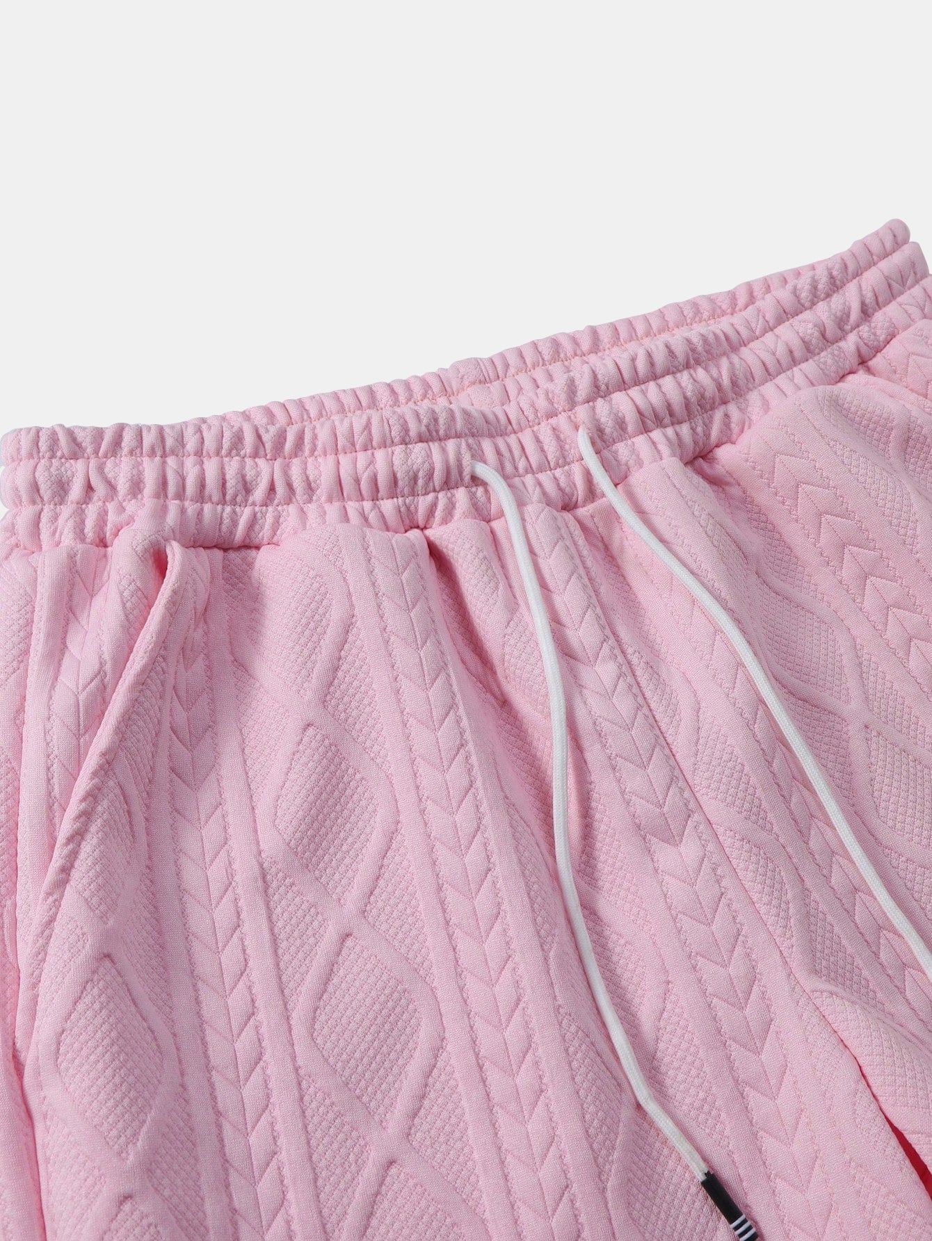 Ulises® | Twist Geometry Jacquard Button Up Shirt & Drawstring Shorts - Image 9