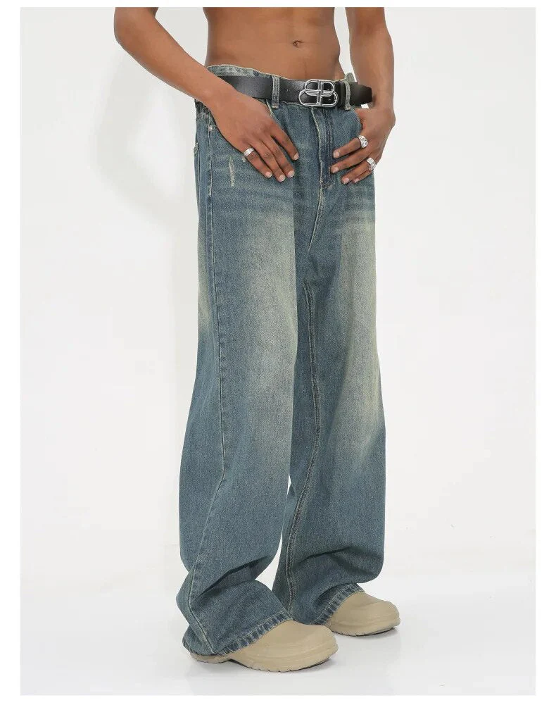 Ulises® | Washed Retro Wide Jeans - Image 2