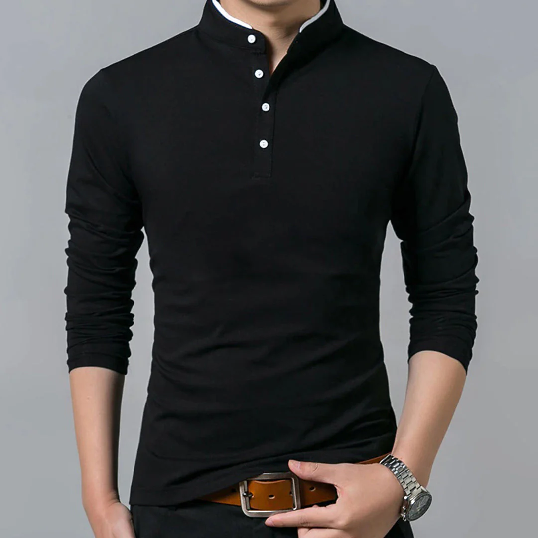 Ulric® | Long Sleeve Polo Shirt For Men - Image 3