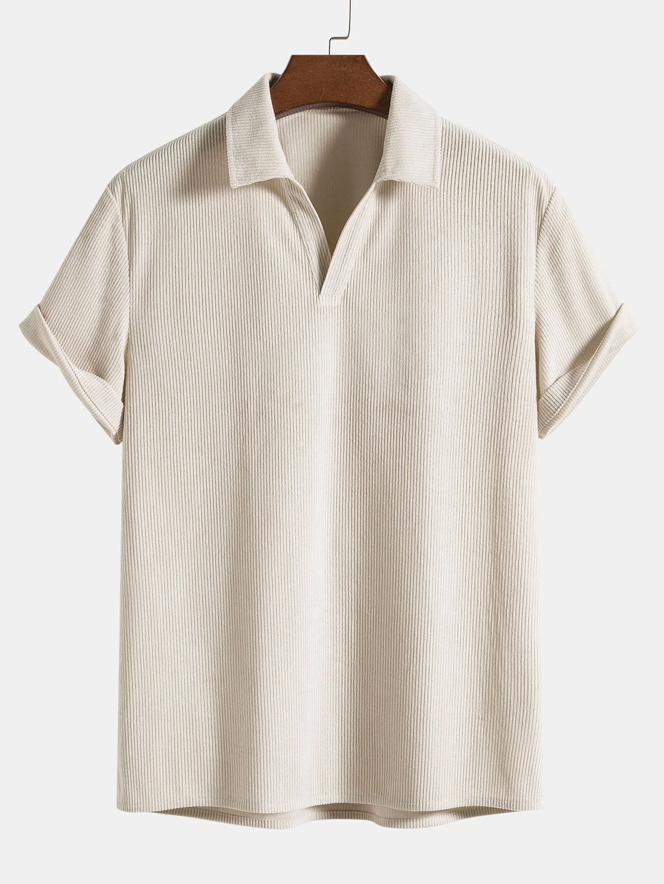 Ulric® | Short Sleeve Corduroy Polo Shirt