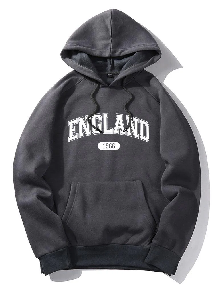 Ulric | England Letter Print Hoodie - Image 2