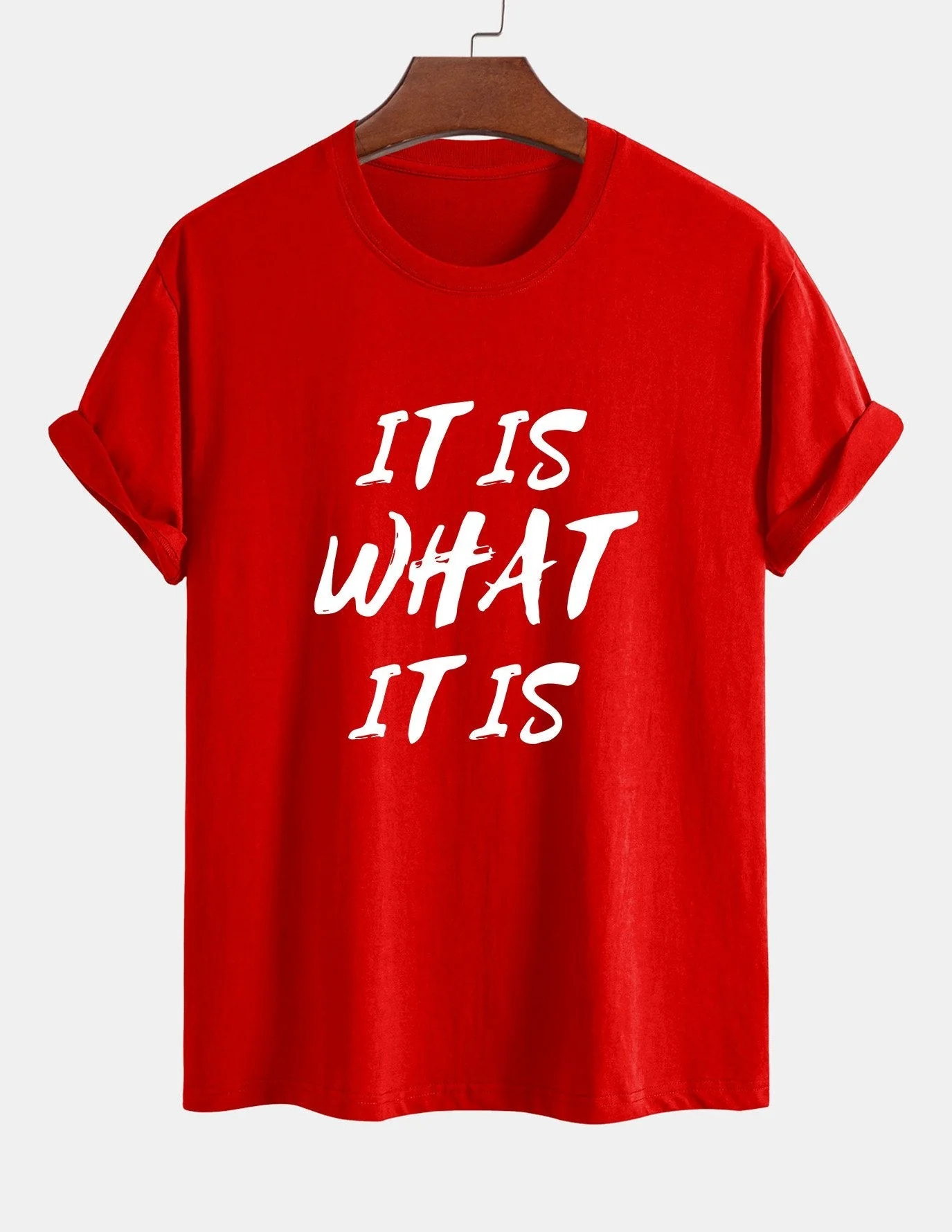 Ulrico® | It Is What It Is Print Cotton T-Shirt - Image 10