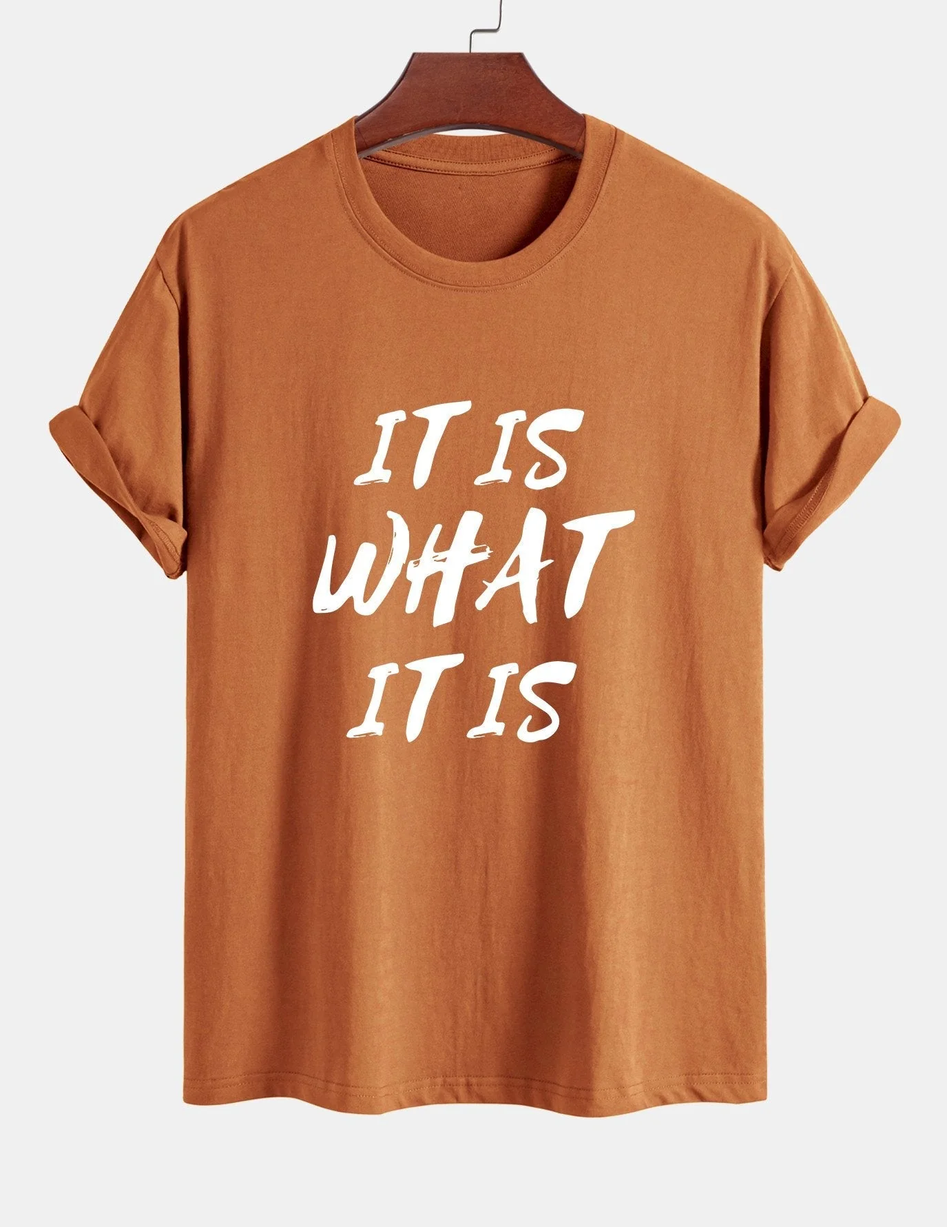 Ulrico® | It Is What It Is Print Cotton T-Shirt - Image 11