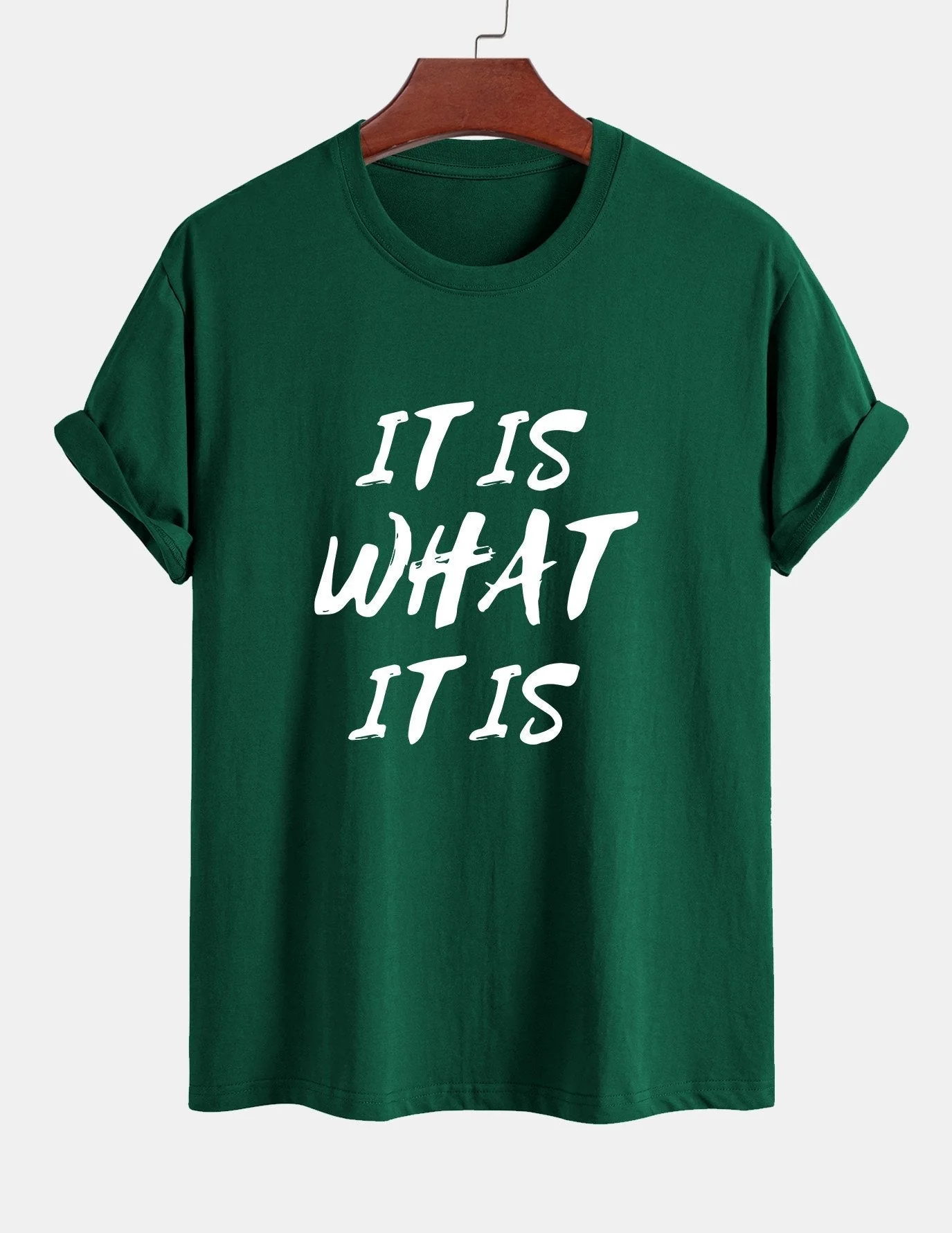 Ulrico® | It Is What It Is Print Cotton T-Shirt - Image 12