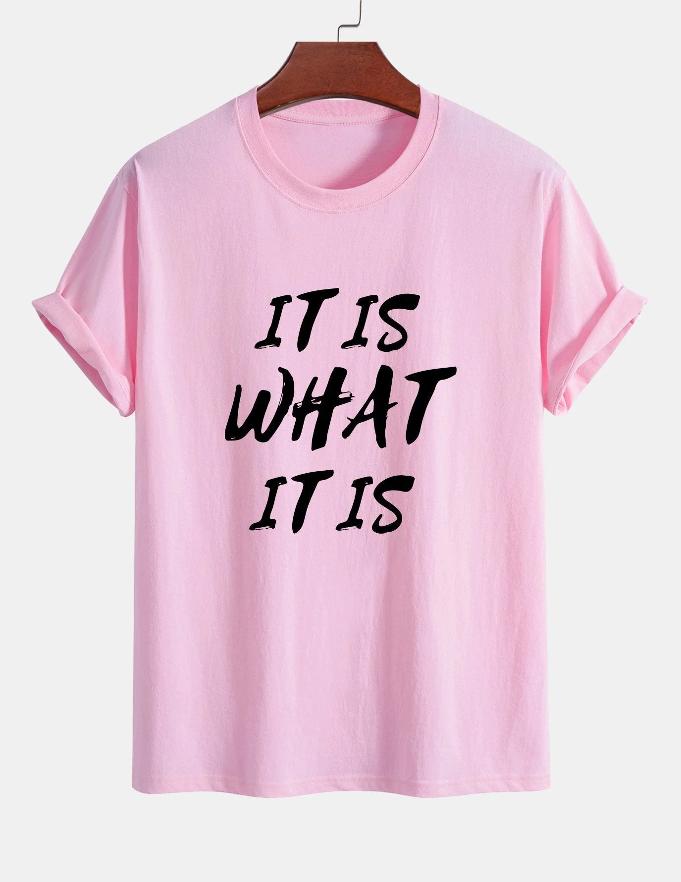 Ulrico® | It Is What It Is Print Cotton T-Shirt - Image 13