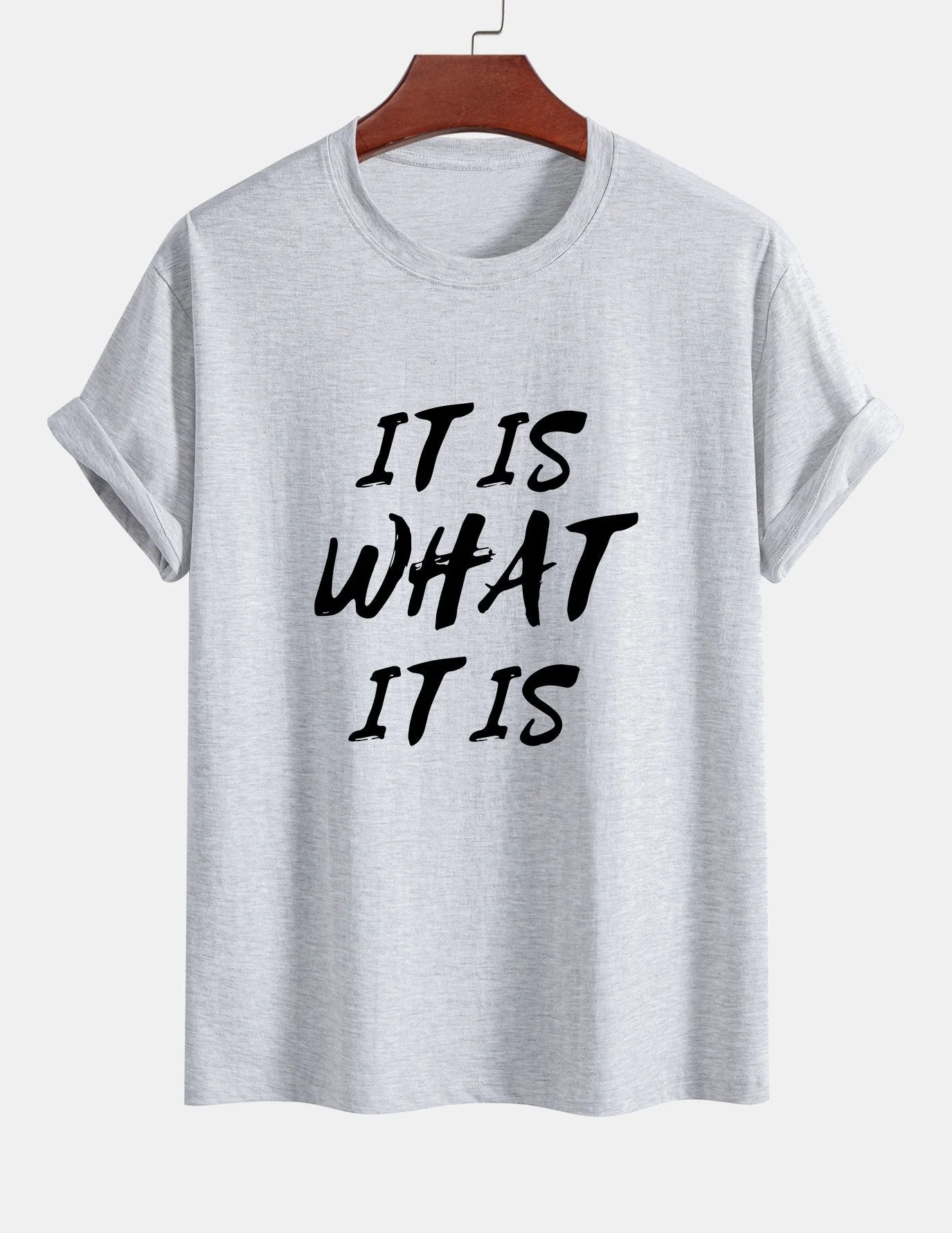 Ulrico® | It Is What It Is Print Cotton T-Shirt - Image 14