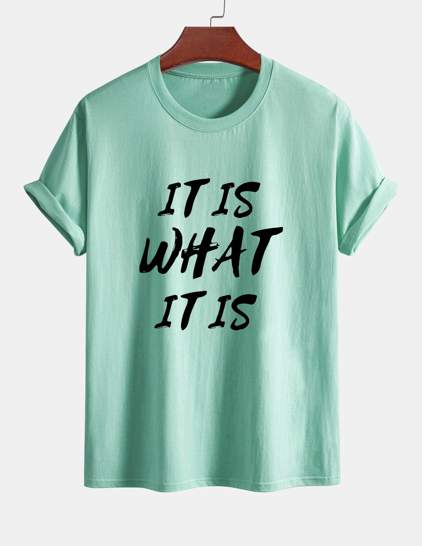 Ulrico® | It Is What It Is Print Cotton T-Shirt - Image 15