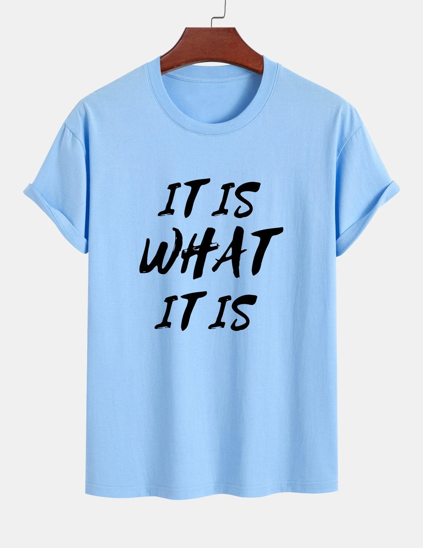 Ulrico® | It Is What It Is Print Cotton T-Shirt - Image 16