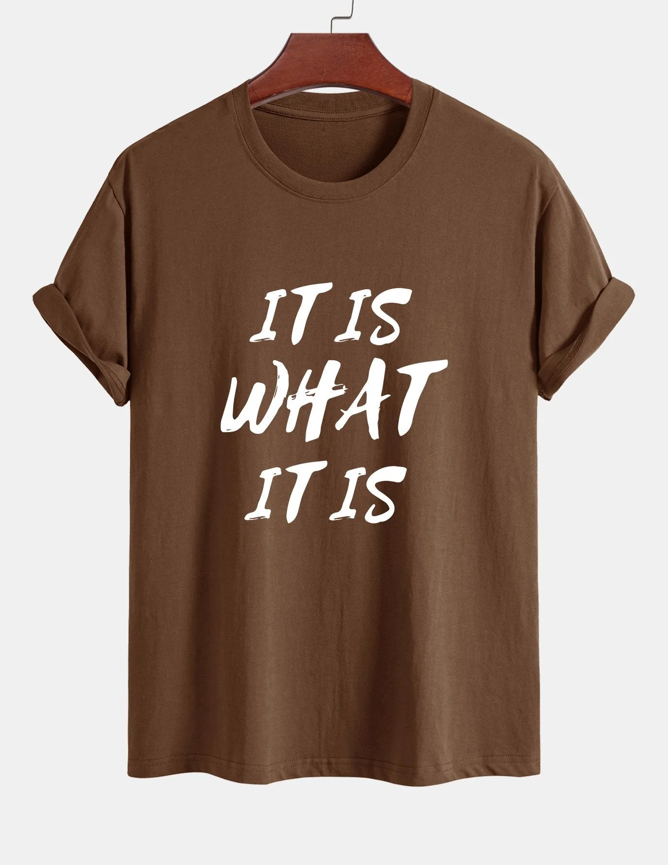 Ulrico® | It Is What It Is Print Cotton T-Shirt - Image 4