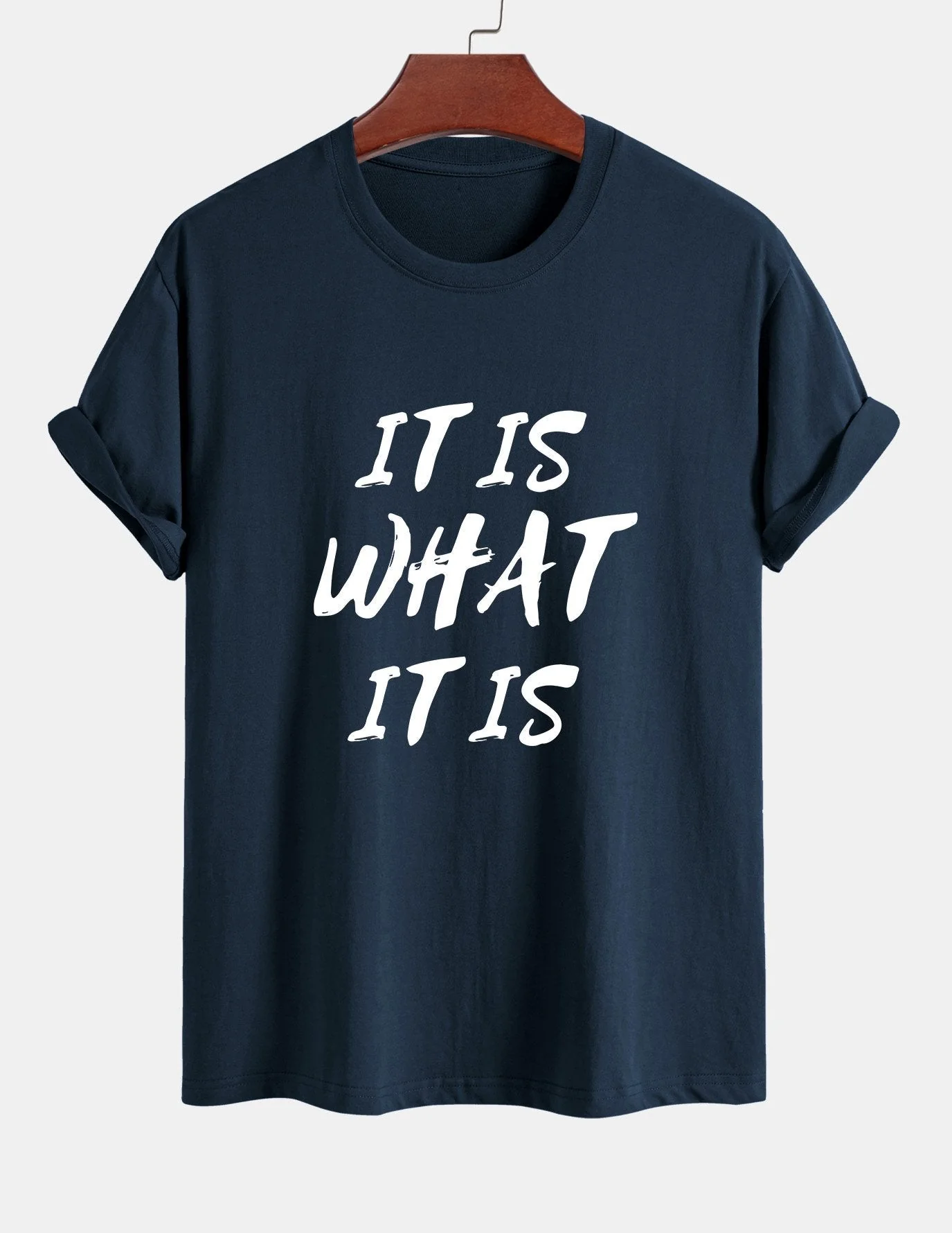 Ulrico® | It Is What It Is Print Cotton T-Shirt - Image 5
