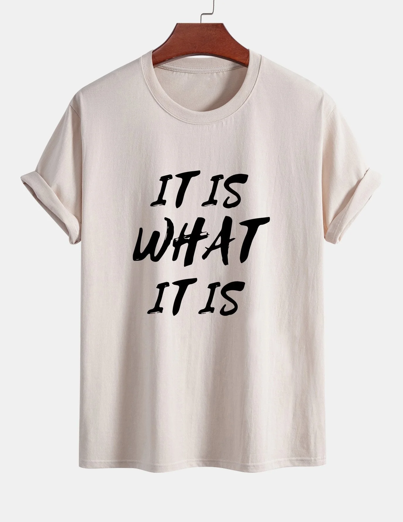 Ulrico® | It Is What It Is Print Cotton T-Shirt - Image 6