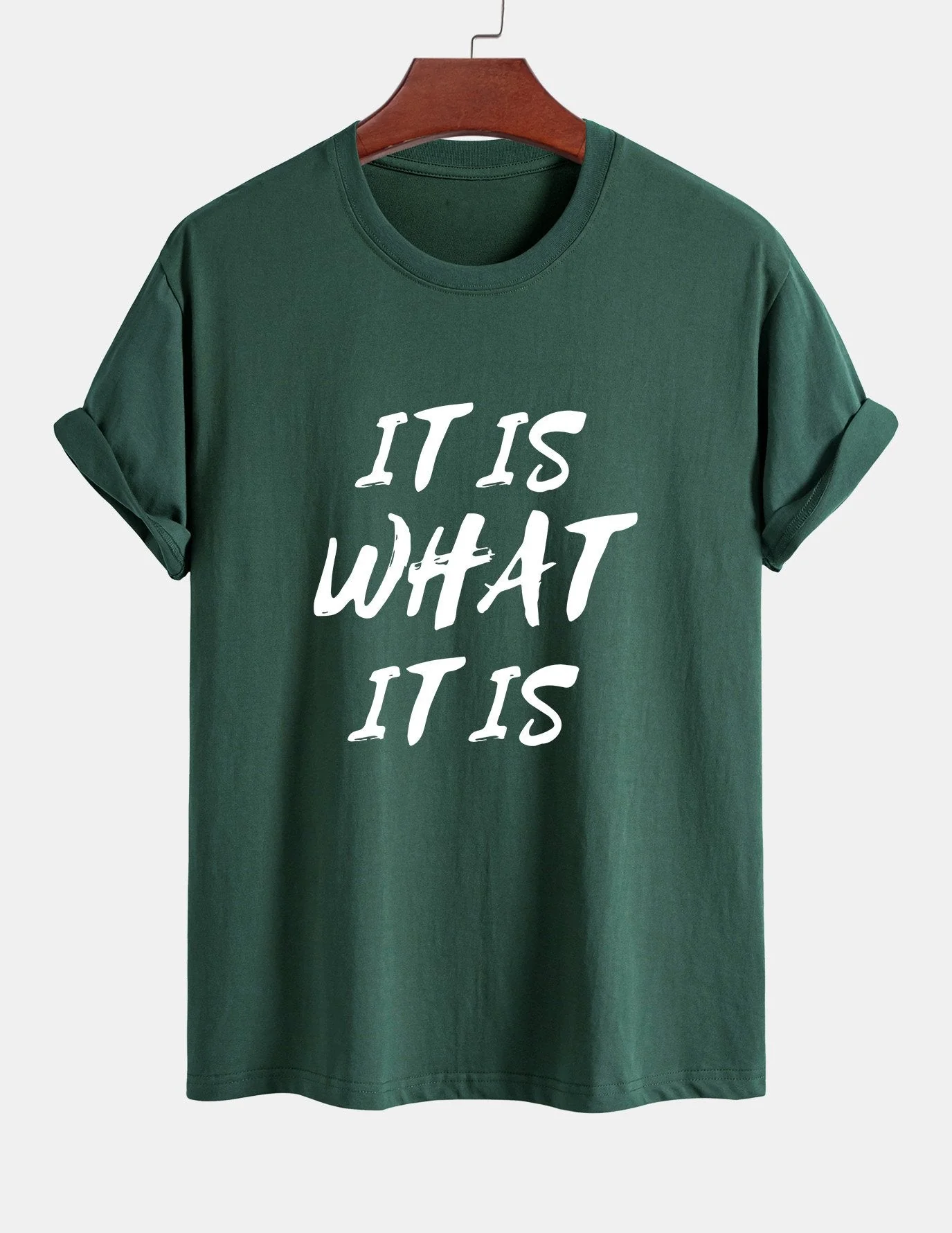 Ulrico® | It Is What It Is Print Cotton T-Shirt - Image 8