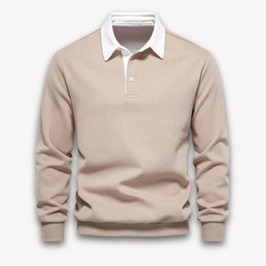 Unai | Classic long-sleeved polo sweater - Image 2