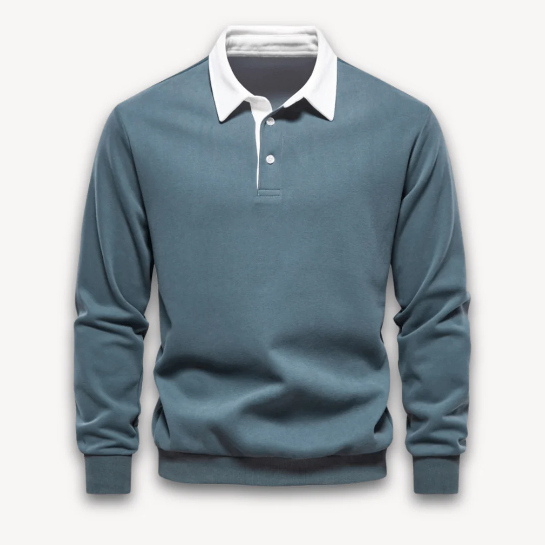 Unai | Classic long-sleeved polo sweater - Image 4