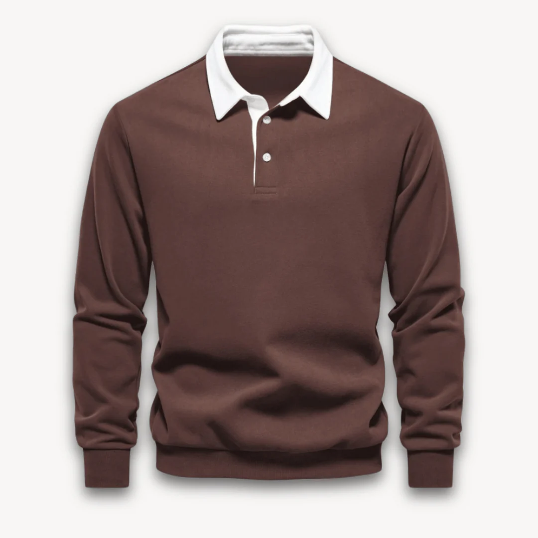 Unai | Classic long-sleeved polo sweater - Image 6
