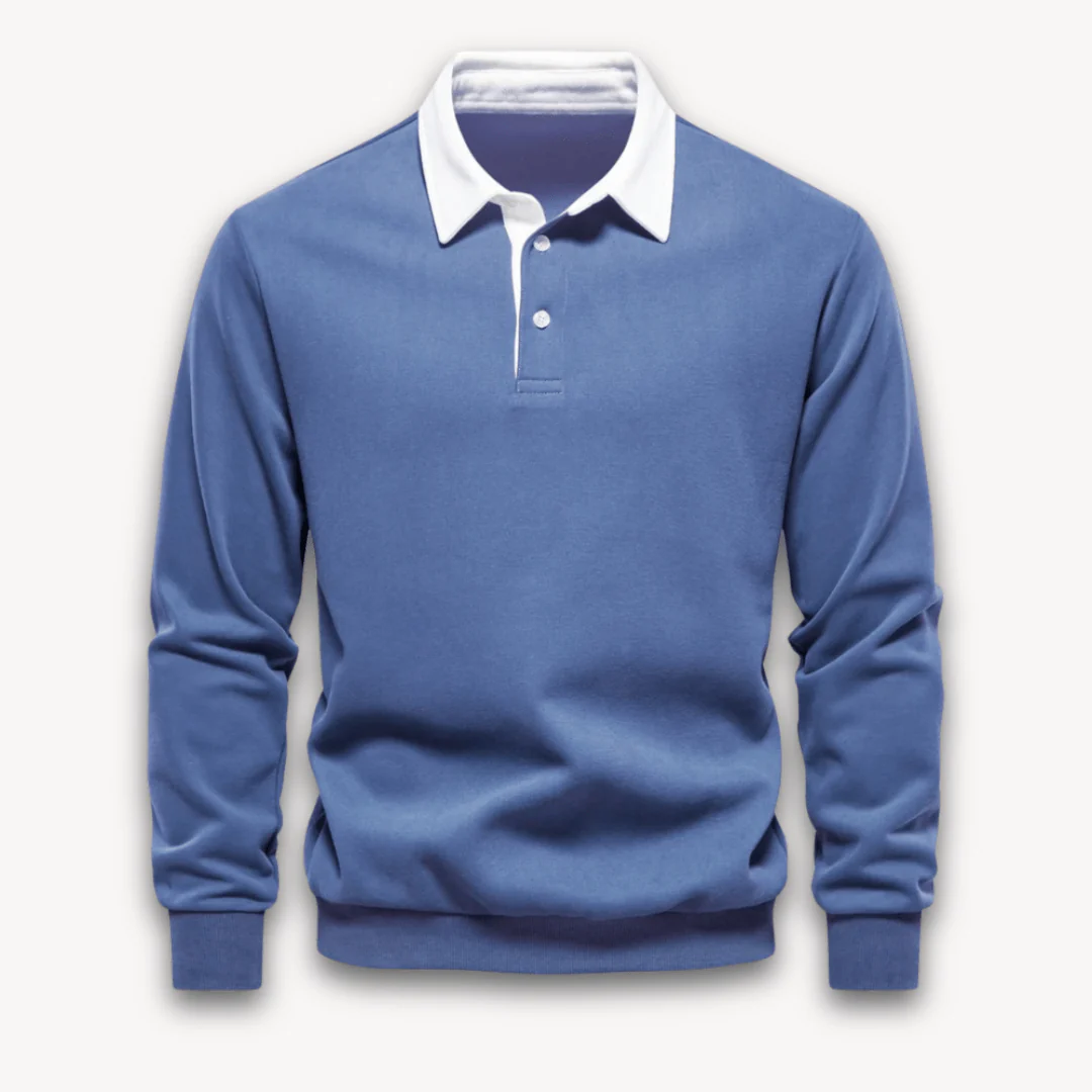 Unai | Classic long-sleeved polo sweater - Image 7