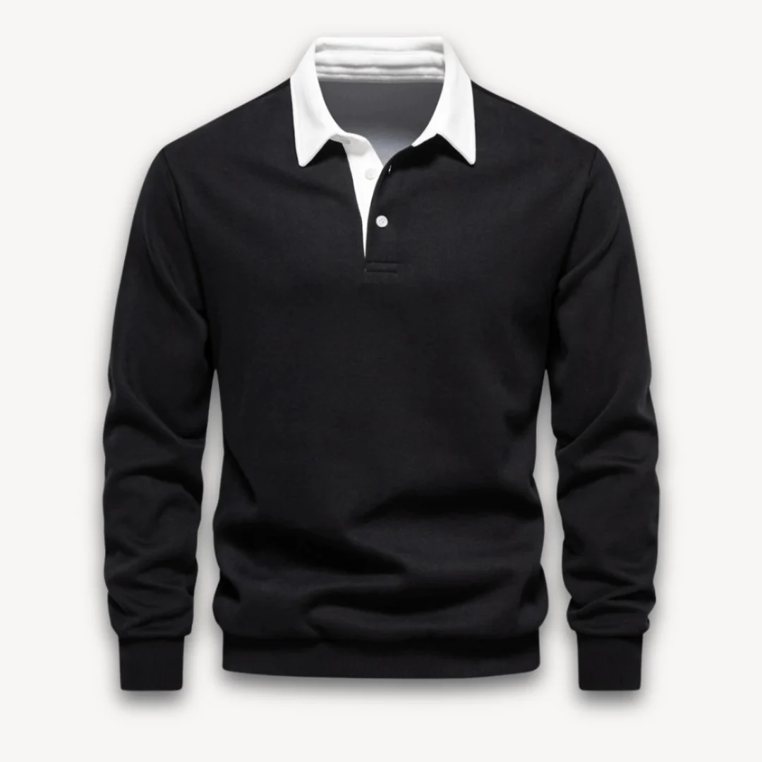 Unai | Classic long-sleeved polo sweater - Image 9