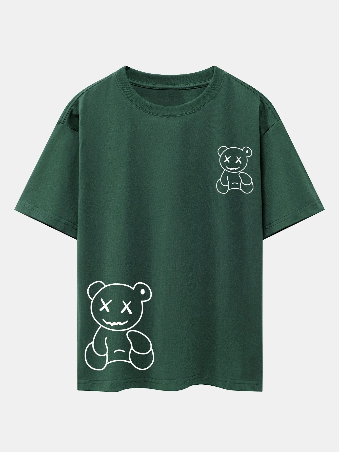 Urbano® | Bear line Print Drop Shoulder Oversize T-Shirt - Image 5