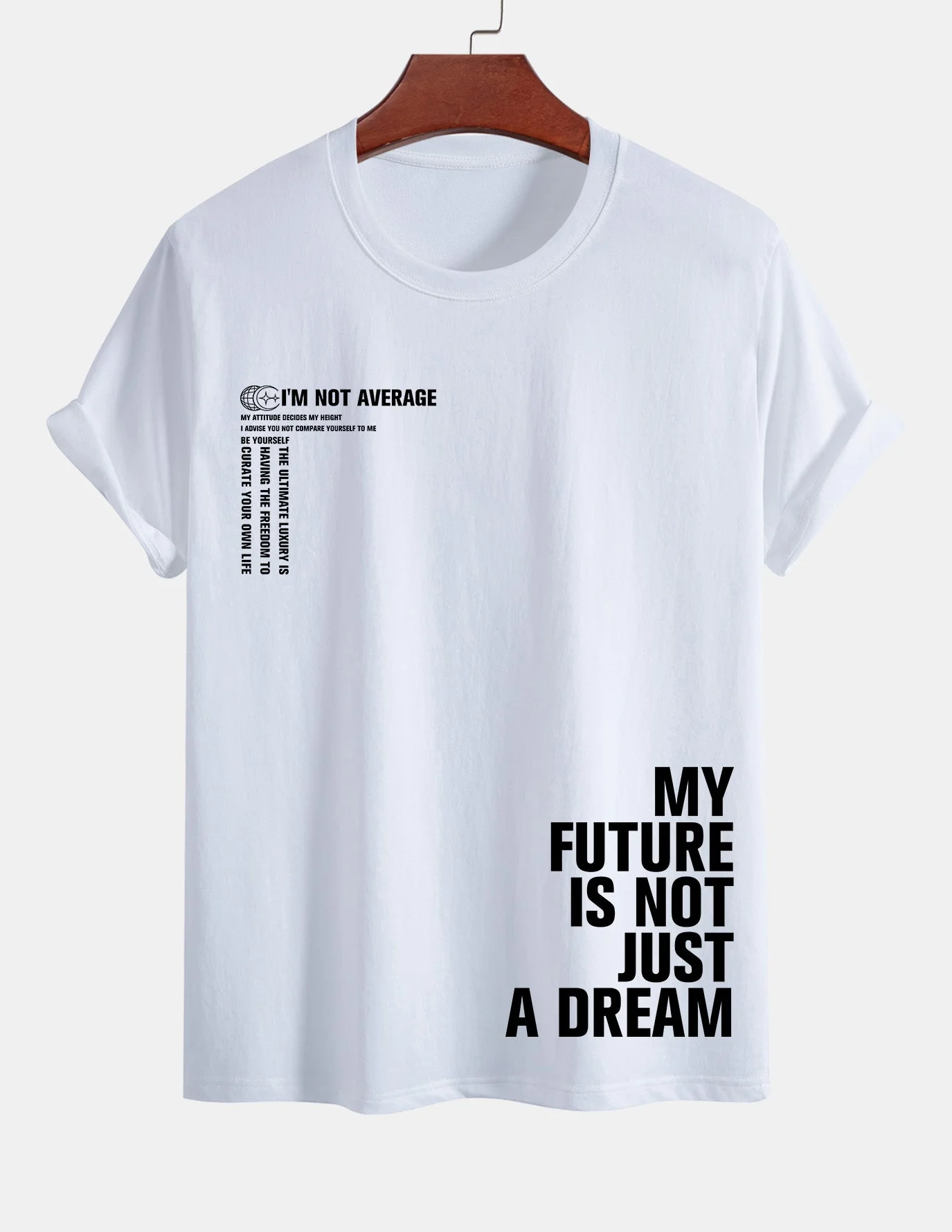 Urbano® | Positive Slogan Print Cotton T-Shirt - Image 10