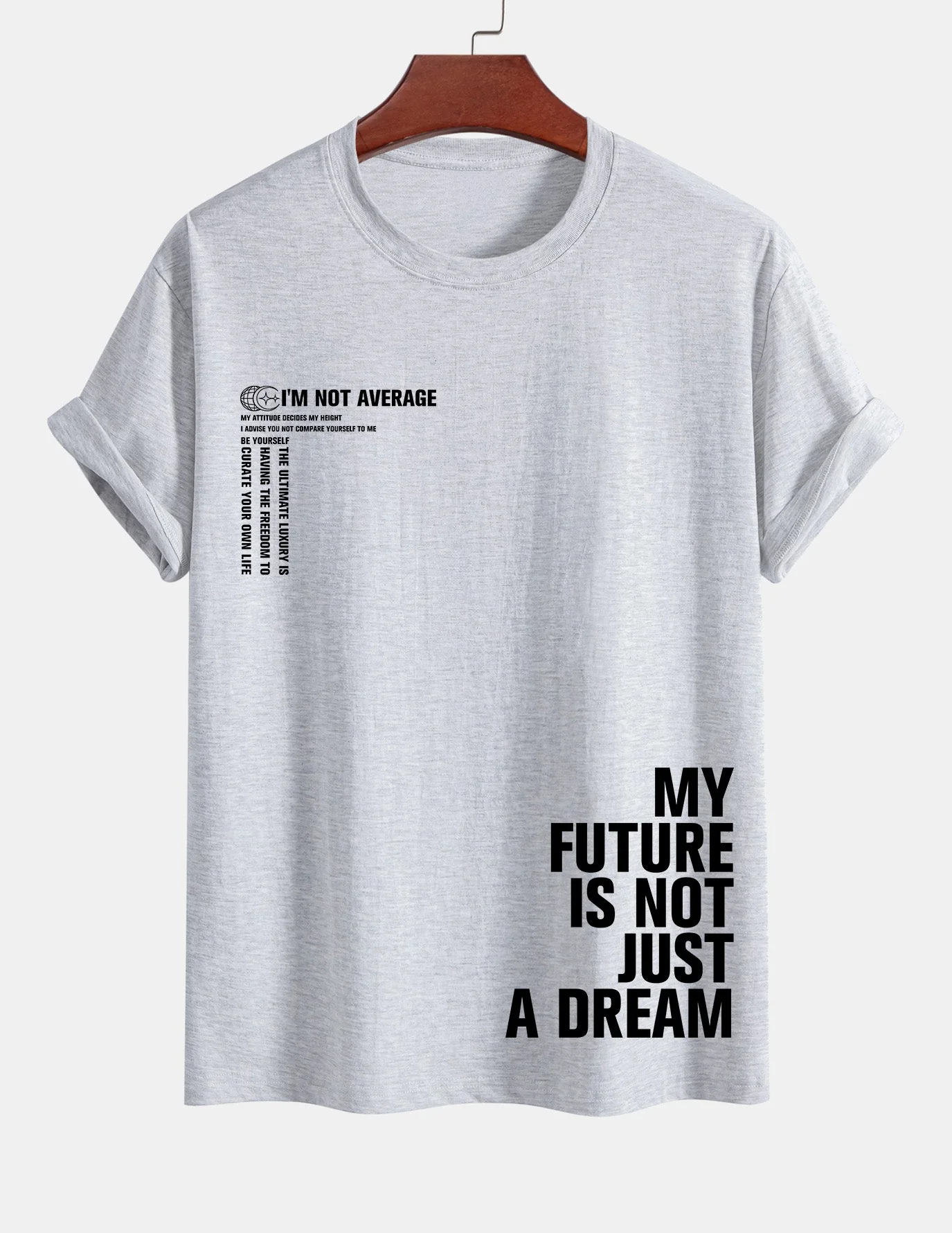 Urbano® | Positive Slogan Print Cotton T-Shirt - Image 12