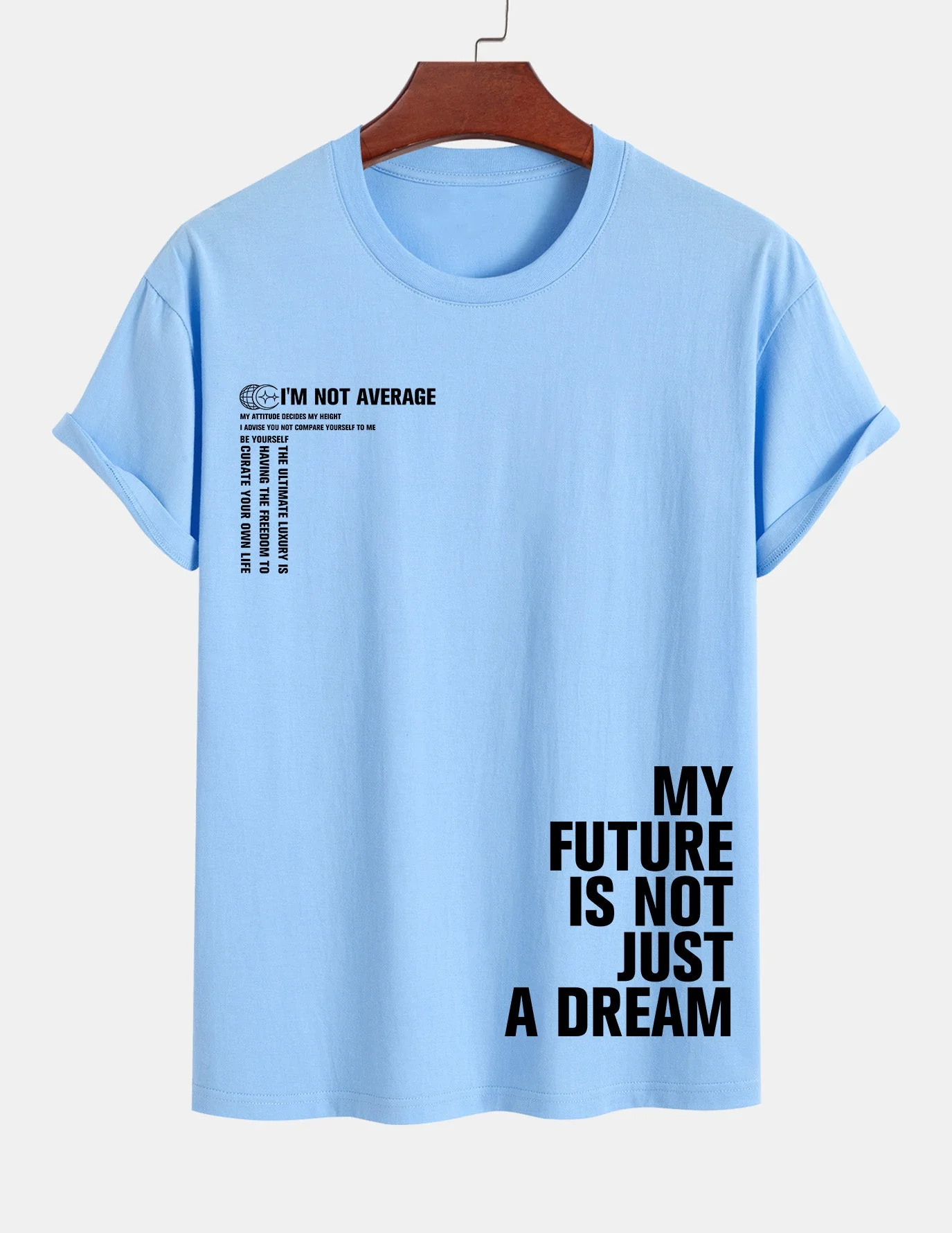 Urbano® | Positive Slogan Print Cotton T-Shirt - Image 14