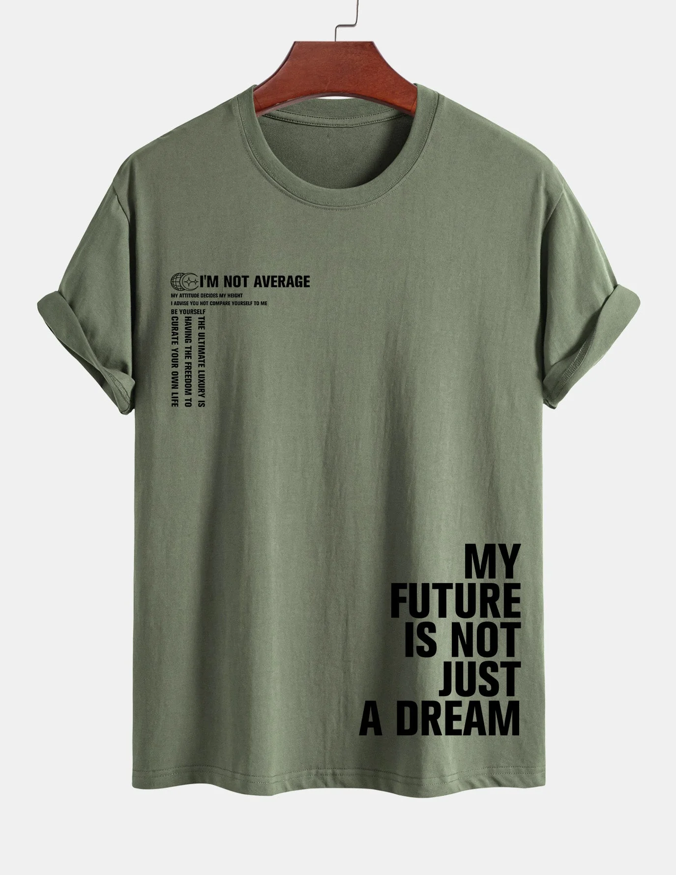 Urbano® | Positive Slogan Print Cotton T-Shirt - Image 15