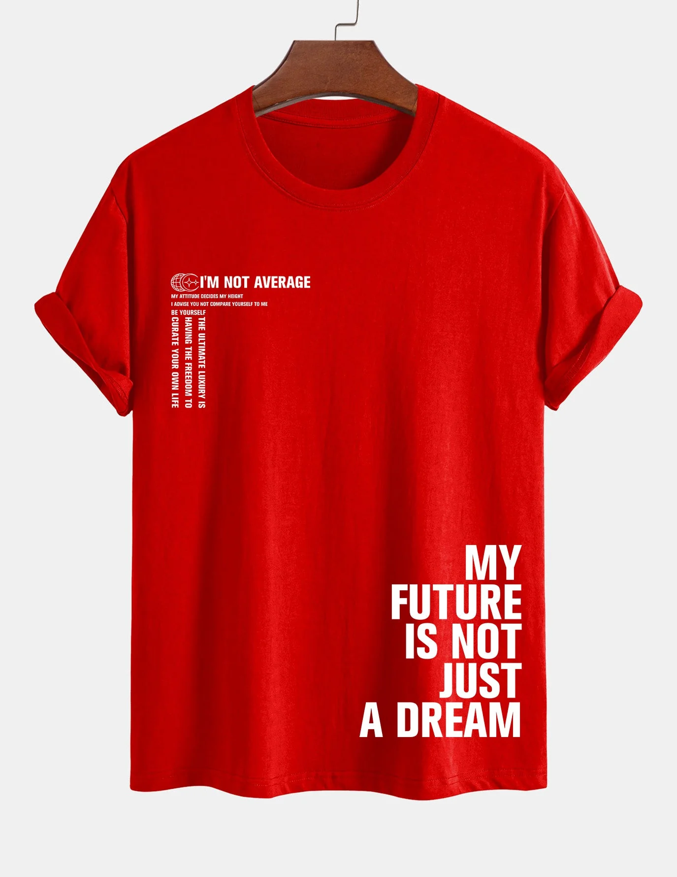 Urbano® | Positive Slogan Print Cotton T-Shirt - Image 16