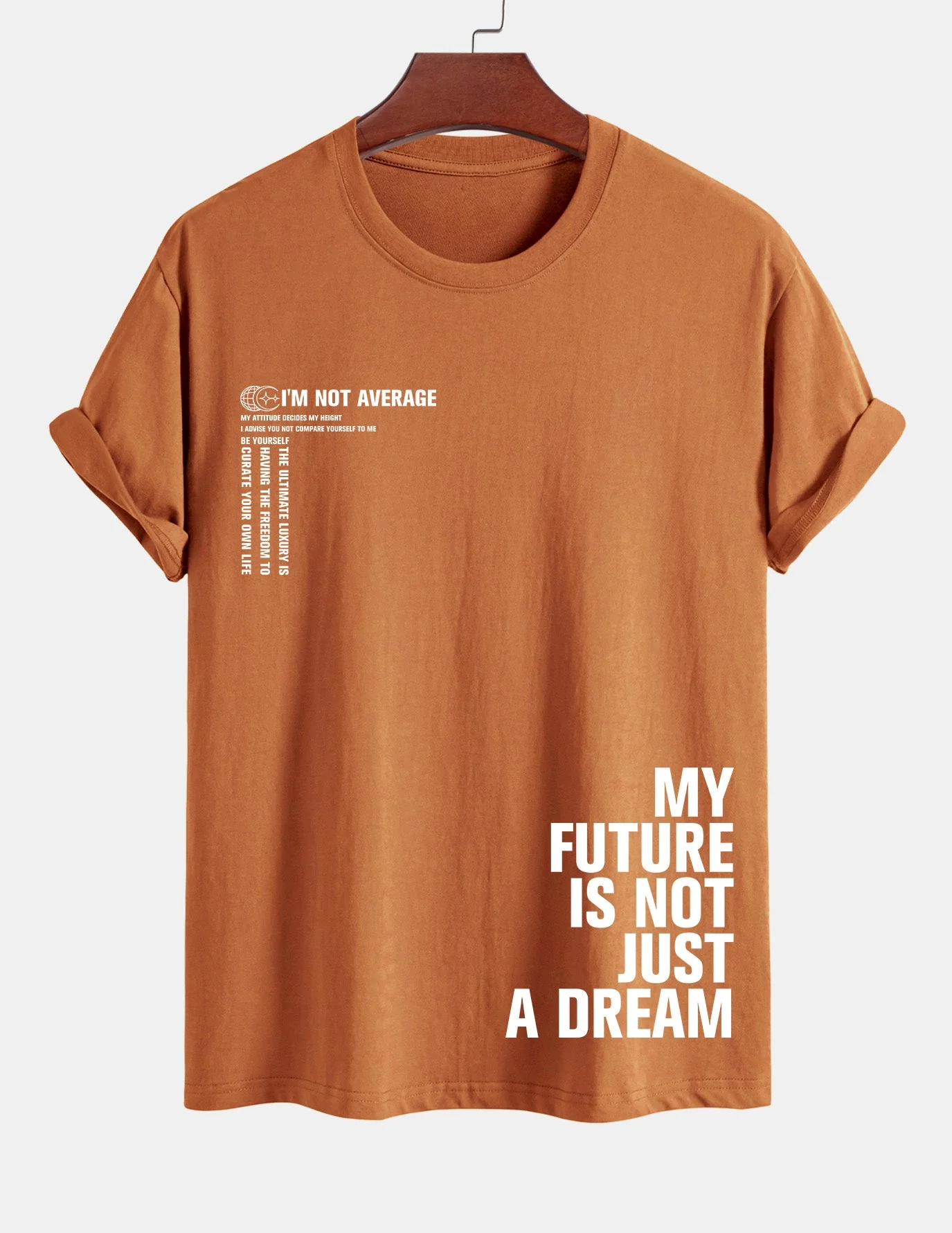 Urbano® | Positive Slogan Print Cotton T-Shirt - Image 4
