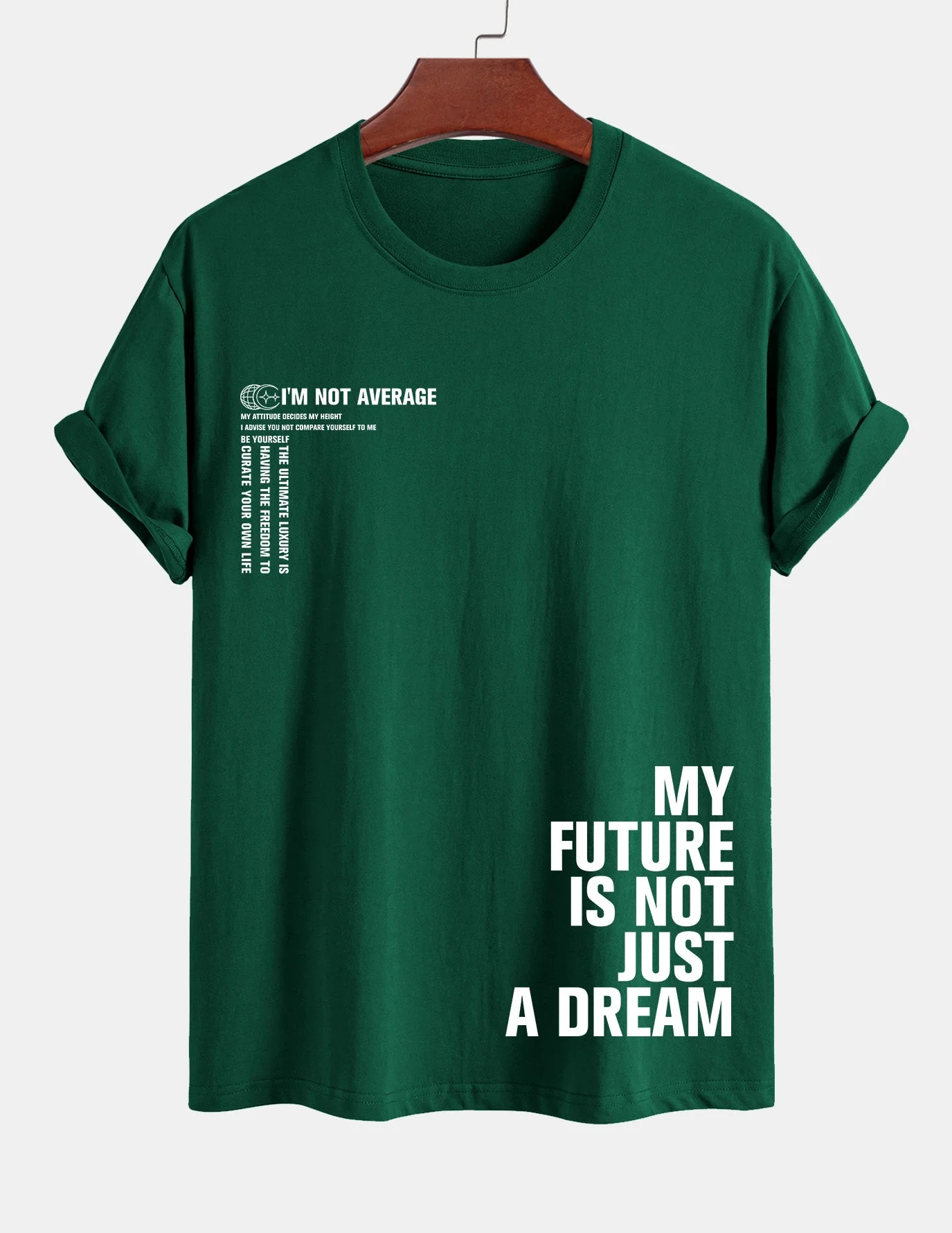 Urbano® | Positive Slogan Print Cotton T-Shirt - Image 8