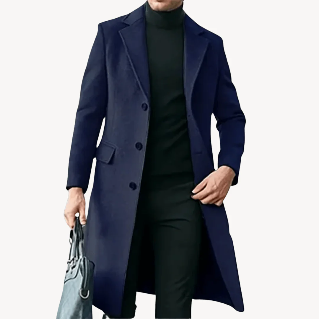 Uriel | Classic wool coat with lapel collar - Image 4