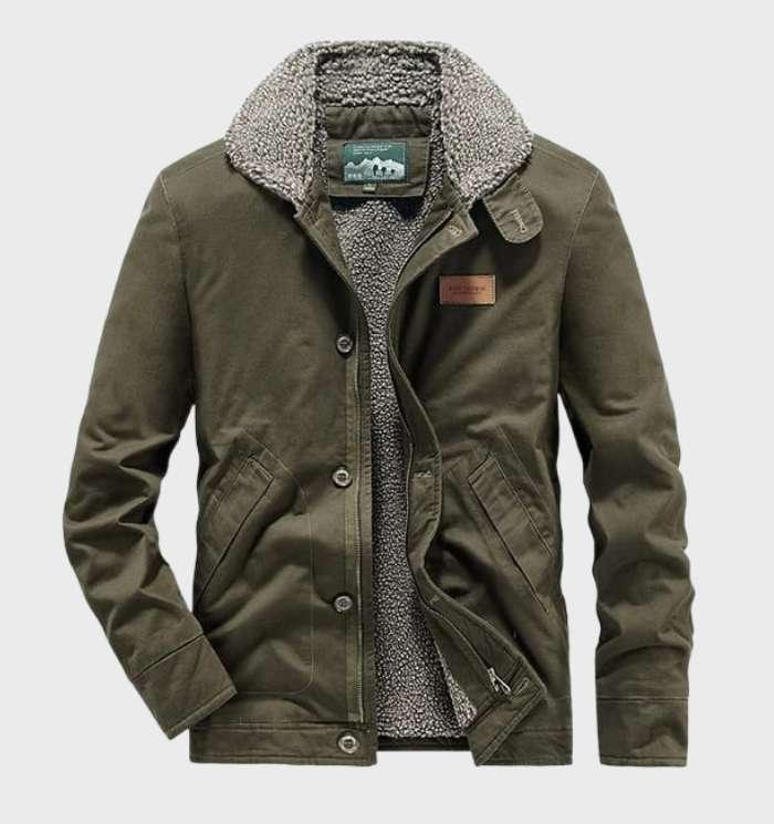 Vadim | Sherpa-lined utility jacket for men - Image 2