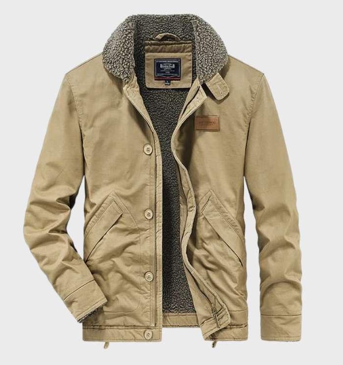 Vadim | Sherpa-lined utility jacket for men - Image 3