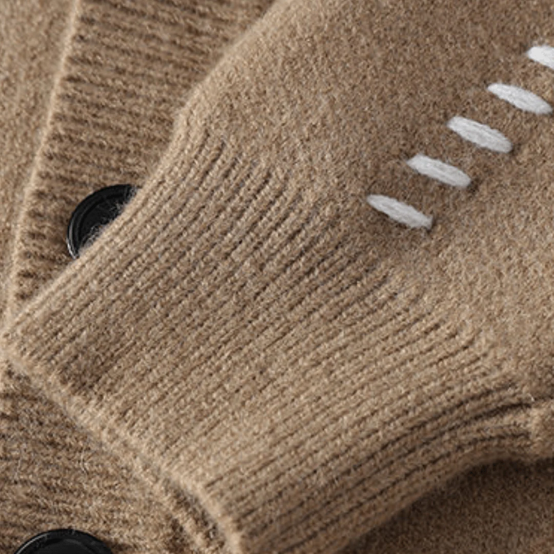 Vadim | Soft knitted cardigan with button closure - Image 10