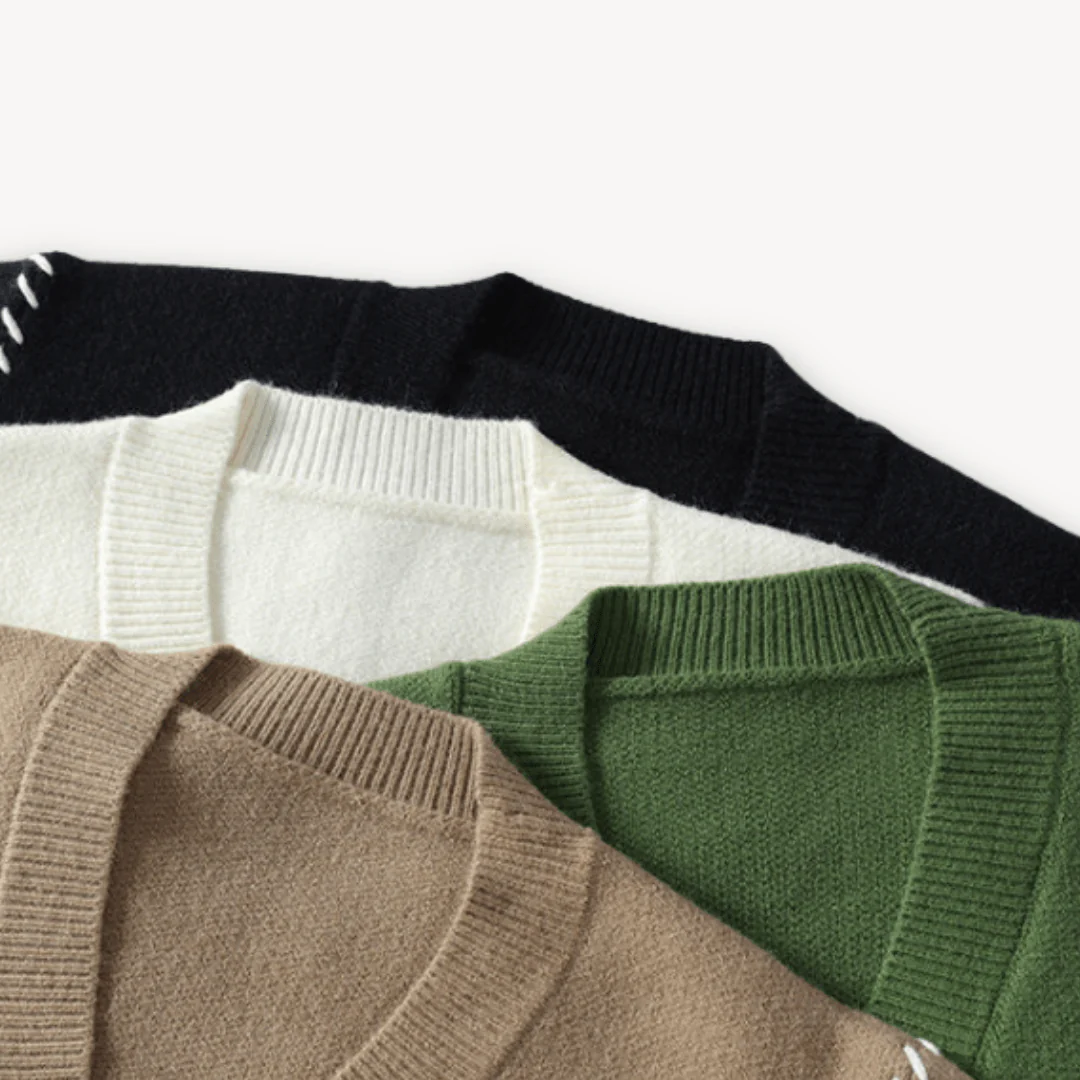 Vadim | Soft knitted cardigan with button closure - Image 2