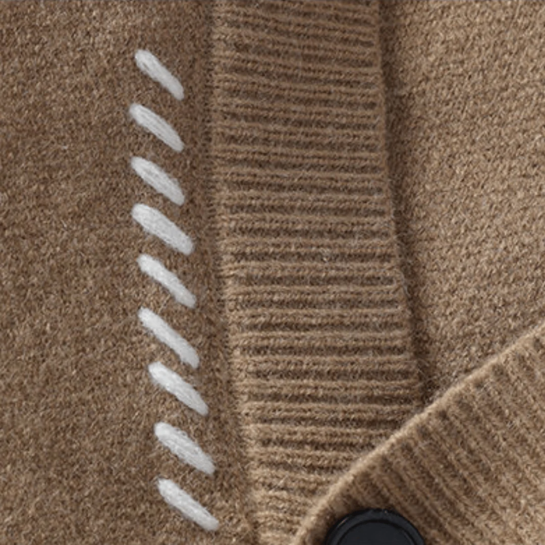 Vadim | Soft knitted cardigan with button closure - Image 3