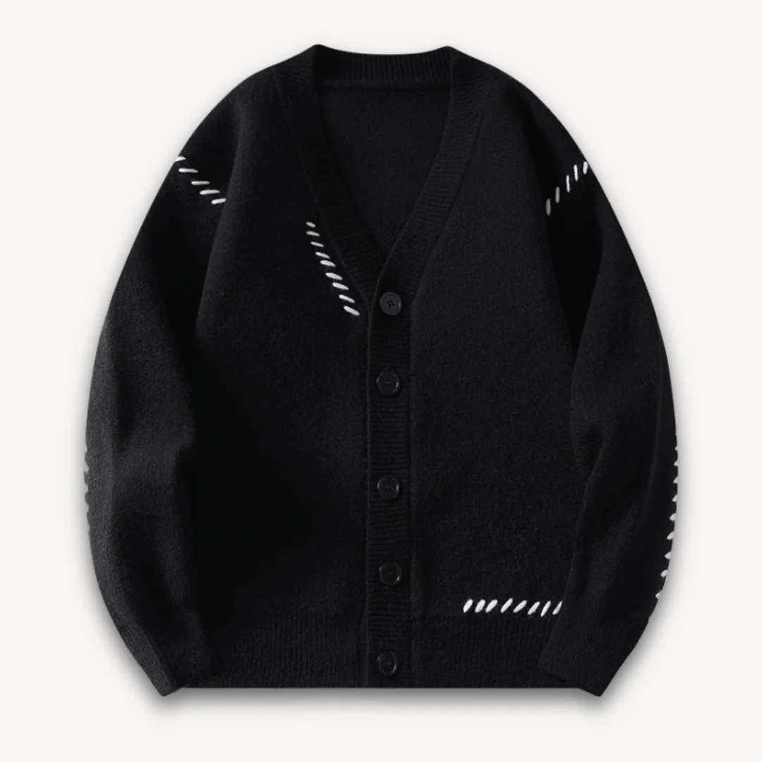Vadim | Soft knitted cardigan with button closure - Image 7