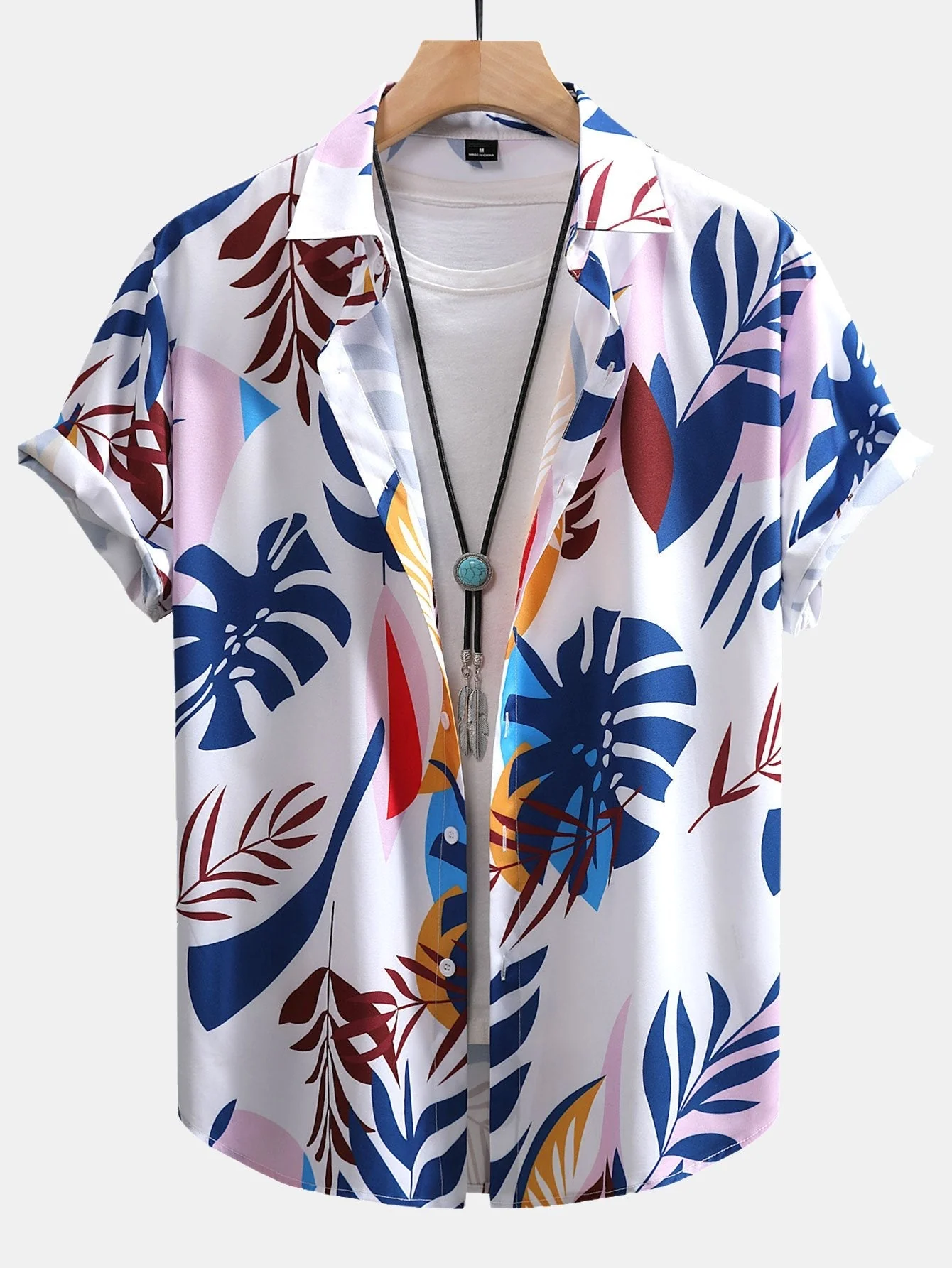 Valdemar® | Colorful Leaf Print Button Up Shirt