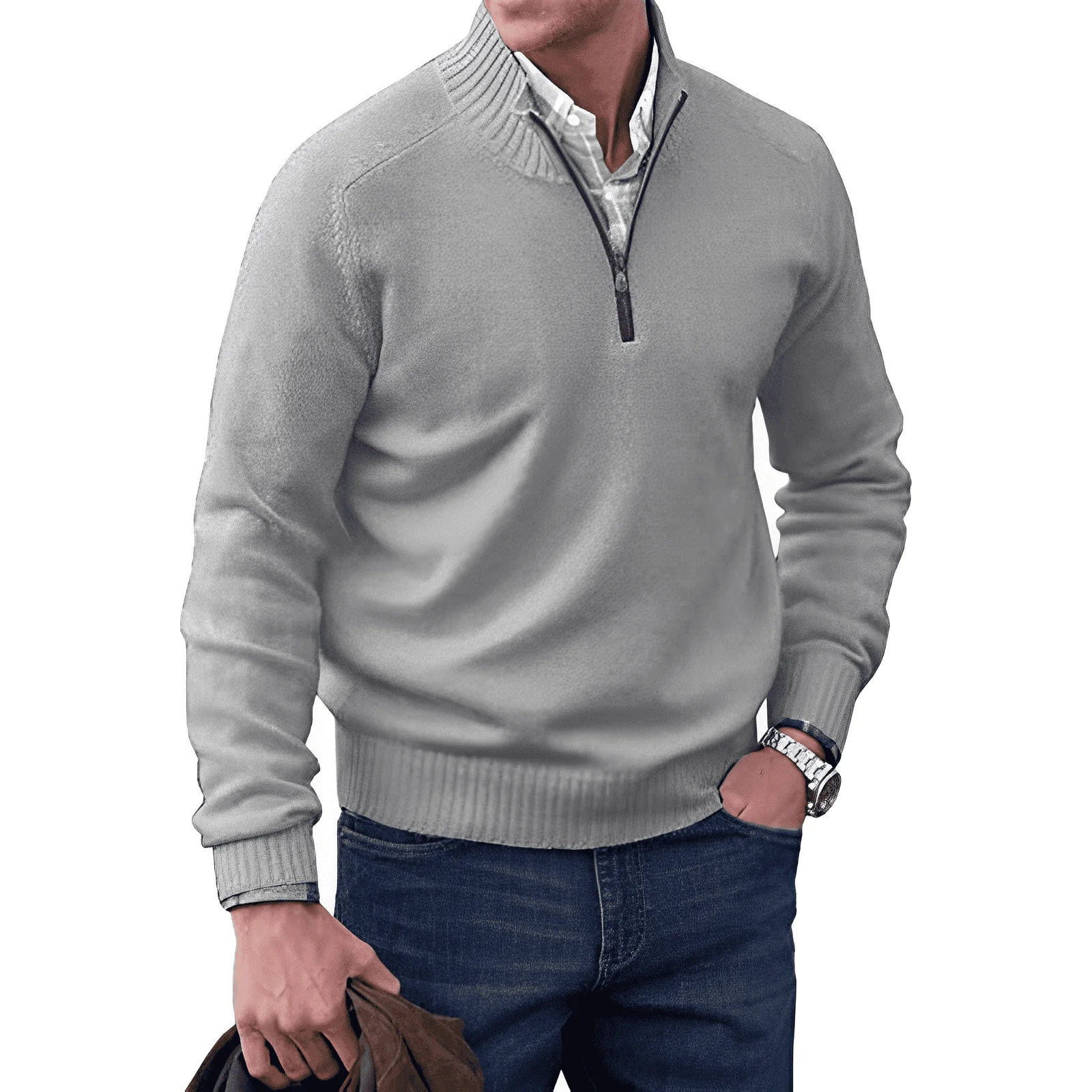 Valentine® | Stylish Pullover With Zipper - Image 10