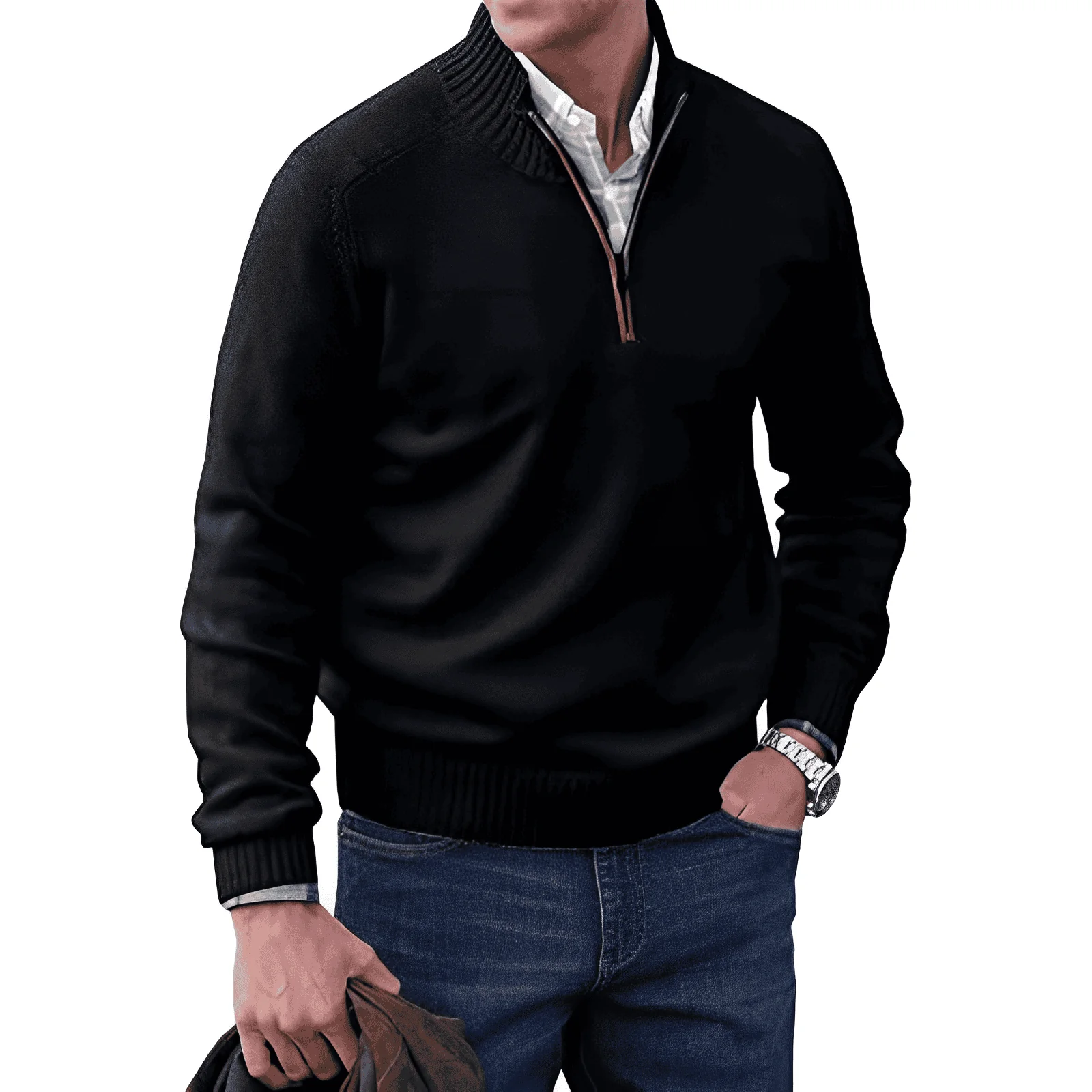 Valentine® | Stylish Pullover With Zipper - Image 2